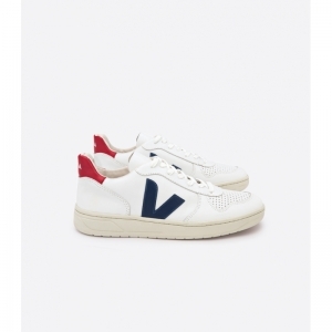 V-10 LEATHER WH/NAUTI
