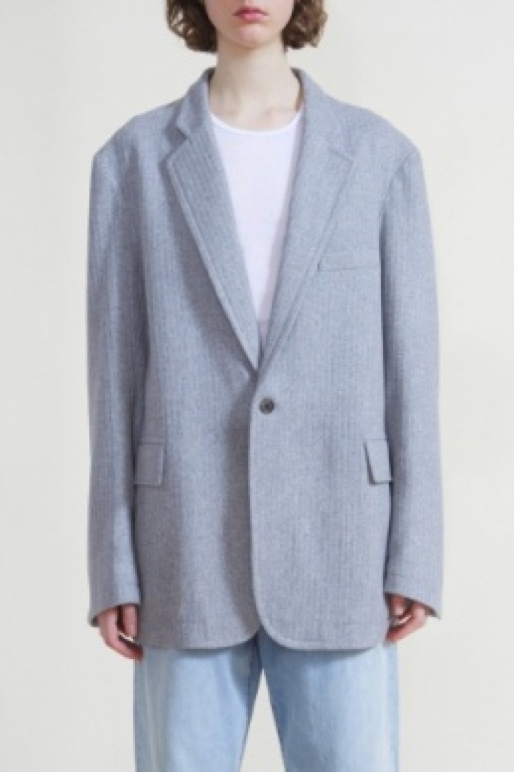 DECONSTRUCTED BLAZER LT GREY