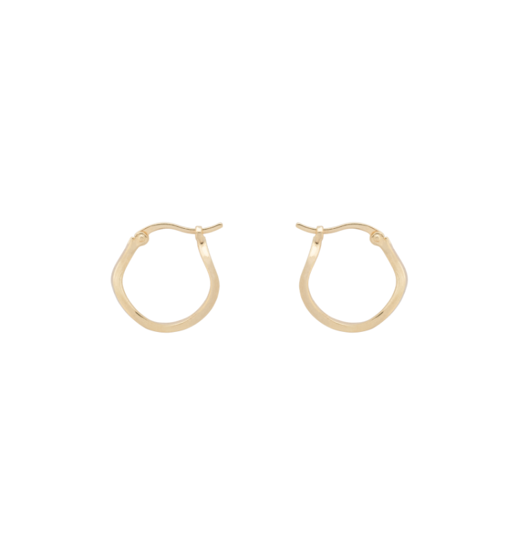 Small Organic Hoop Earrings Si 25165269 Goldpl