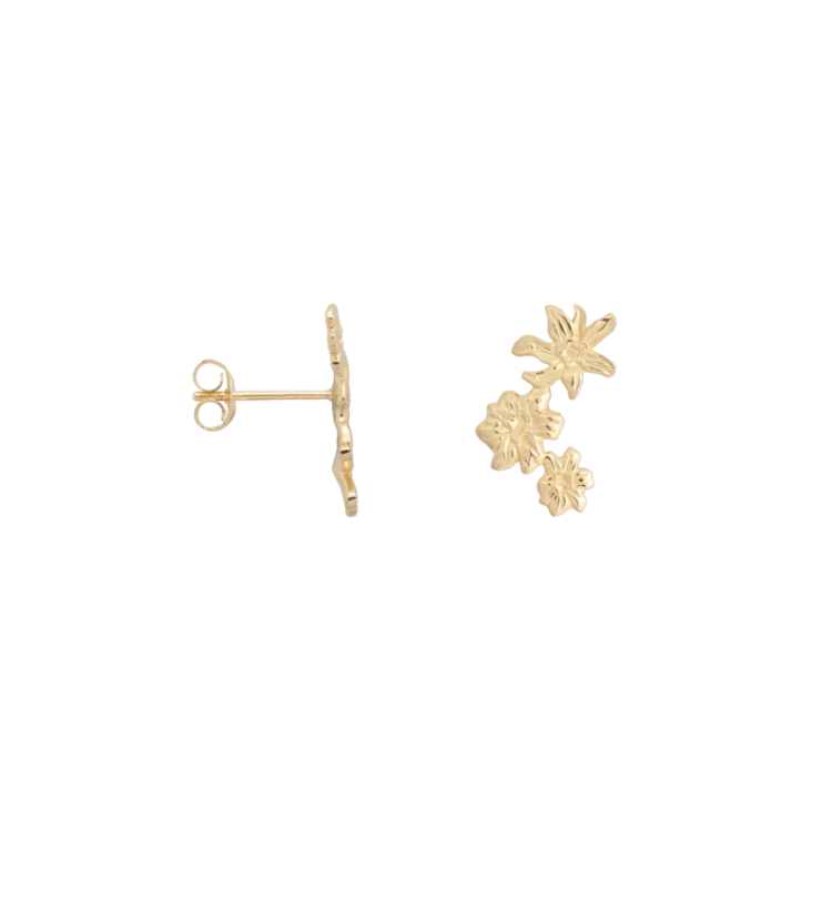 Single Flourish Stud Earring S 25165223 Goldpl