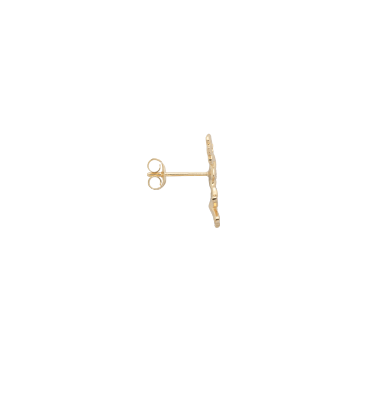 Single Flourish Stud Earring S 25165223 Goldpl