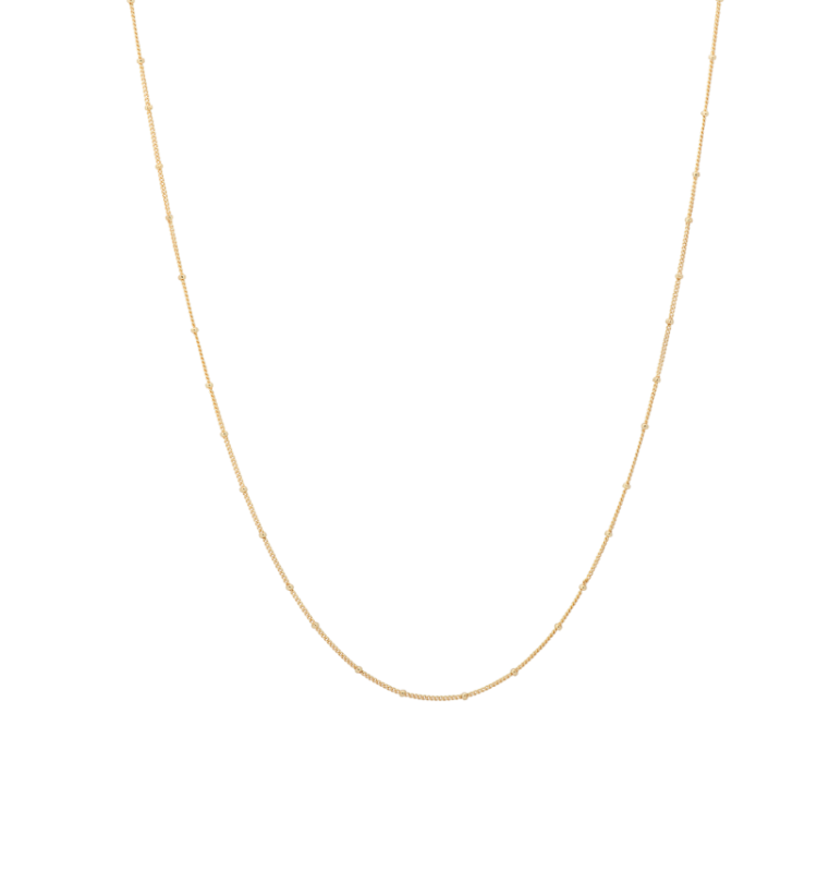 Bamboo Plain Necklace Medium S 23090272 Goldpl