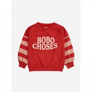 Bobo Choses stripes sweatshirt - RED