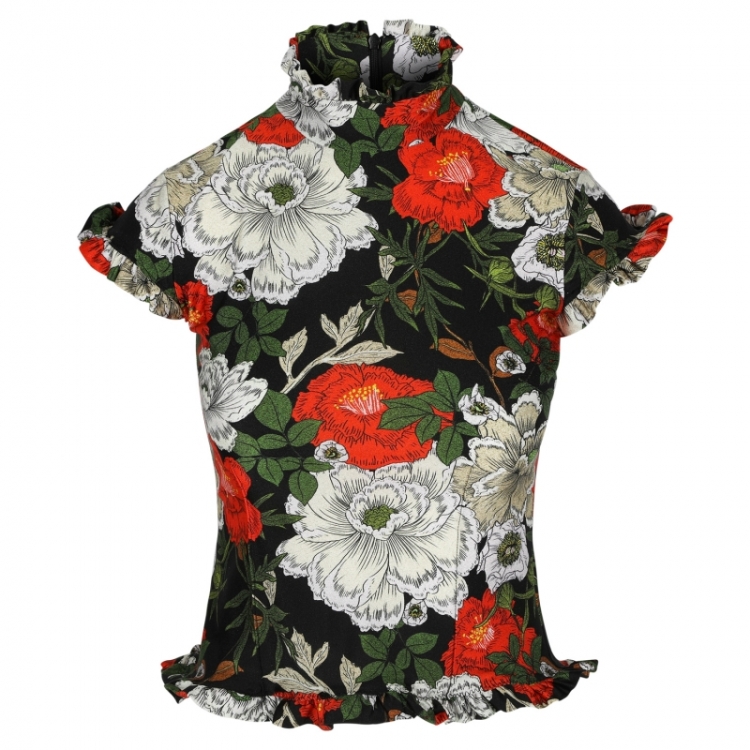 TURTLE NECK - RED MULTI