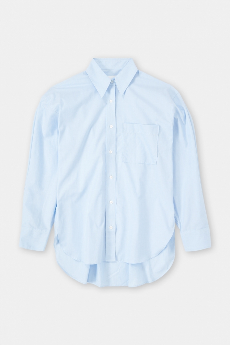 shirt with pocket 562 lazio blue