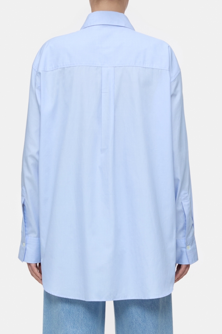 shirt with pocket 562 lazio blue