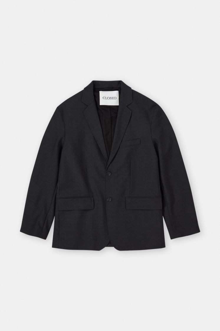 single breasted blazer 169 anthracite