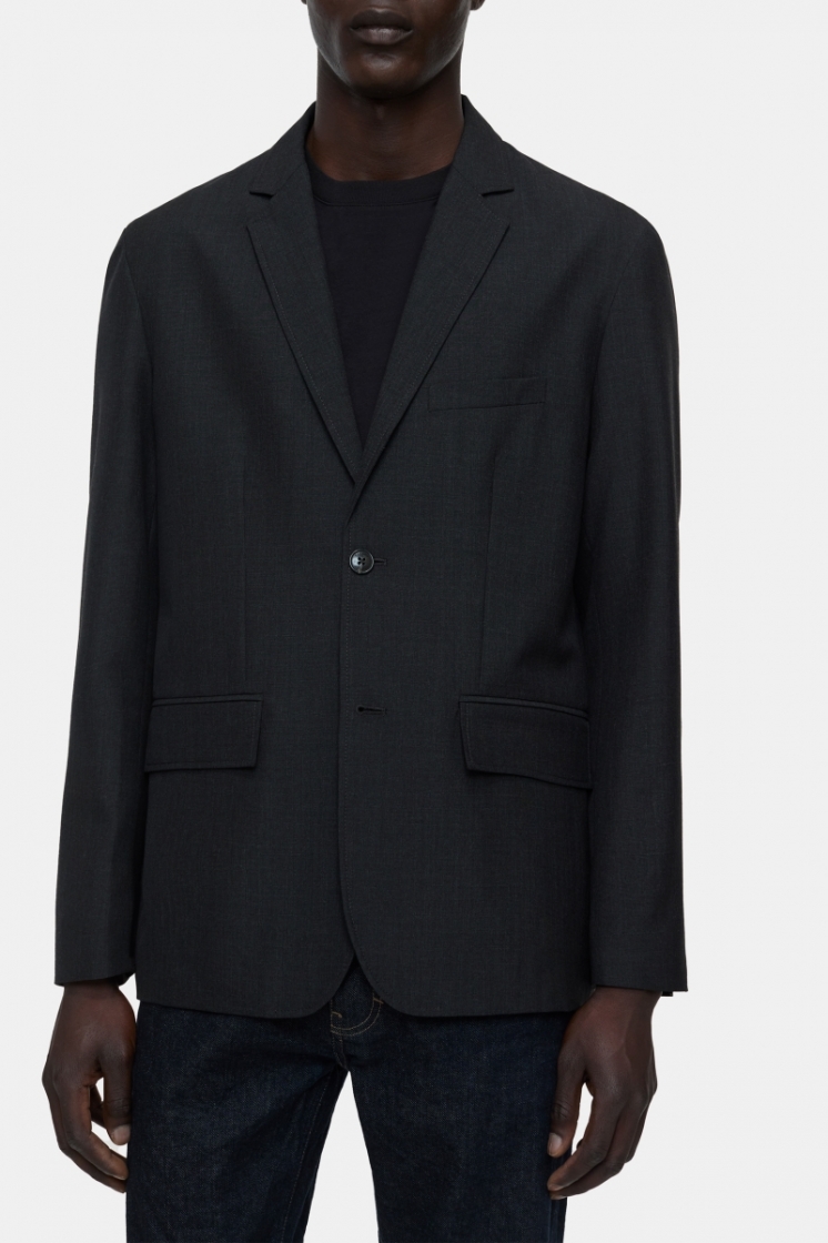 single breasted blazer 169 anthracite