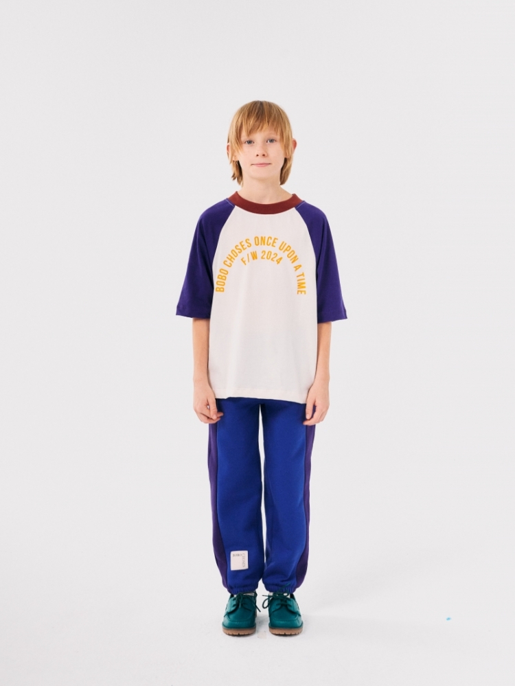 Bobo Choses color block pants 421 BLUE