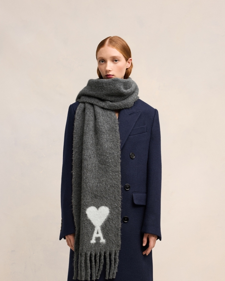 ADC OVERSIZE SCARF 61 DARK GREY