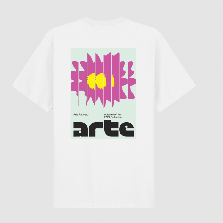 Flower Poster T-shirt - White