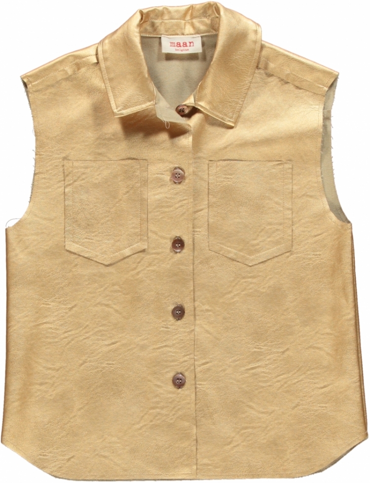 woven vest 19 GOLD