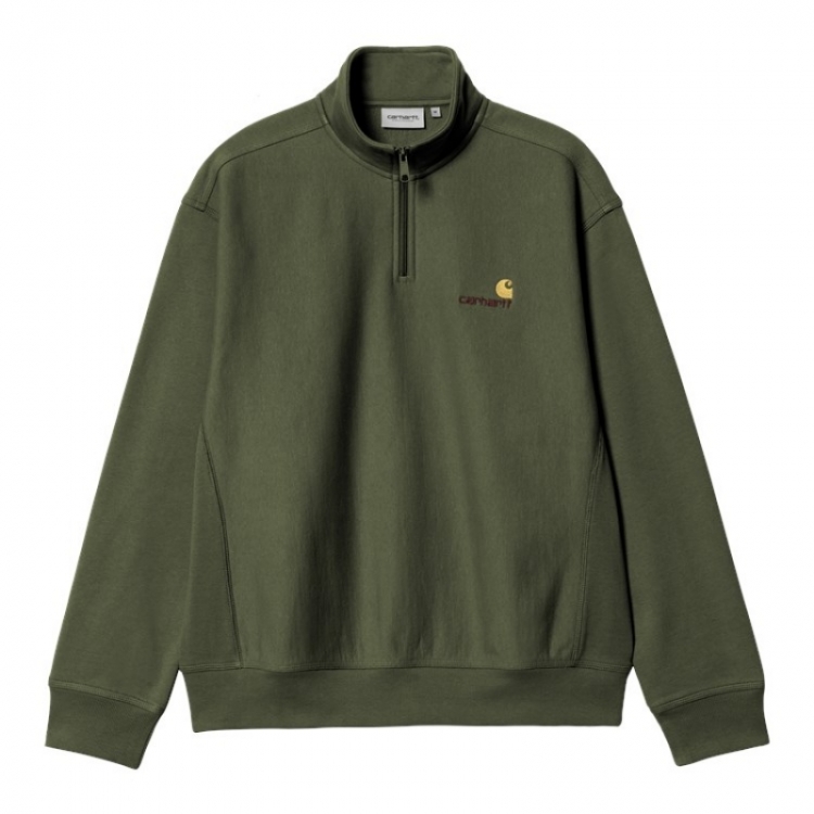 Half Zip American Script Sweat 2BRXX Tarragon