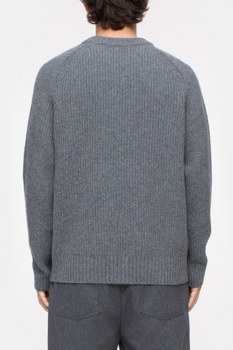 knitted pullover 164 dark grey