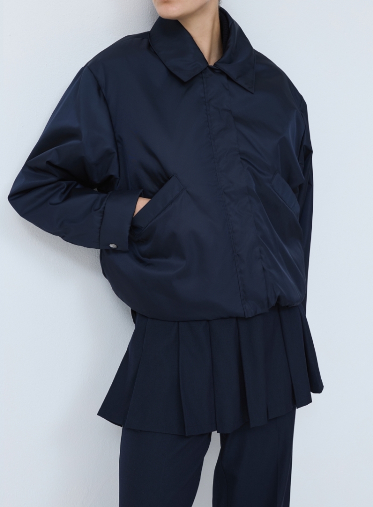 Bomber short nylon navy