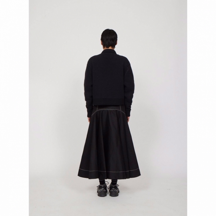 DOUBLE FACED JACKET BLACK