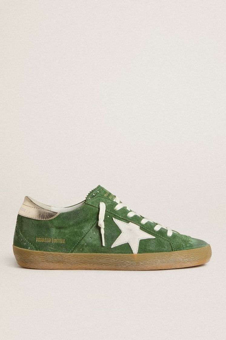 SUPER STAR WITH SPUR AND STICH - GREEN/WHITE/P