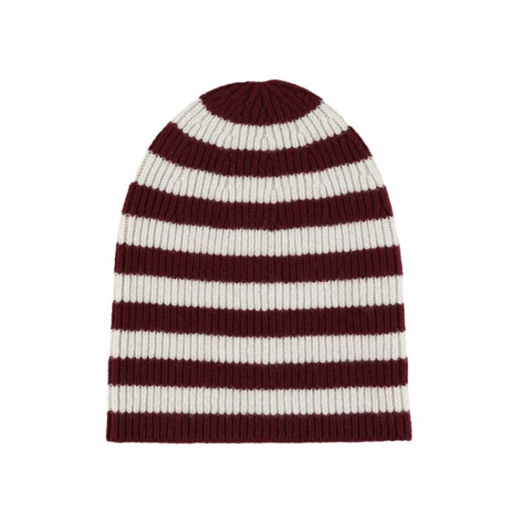 knitted hat girls 52 BURGUNDY