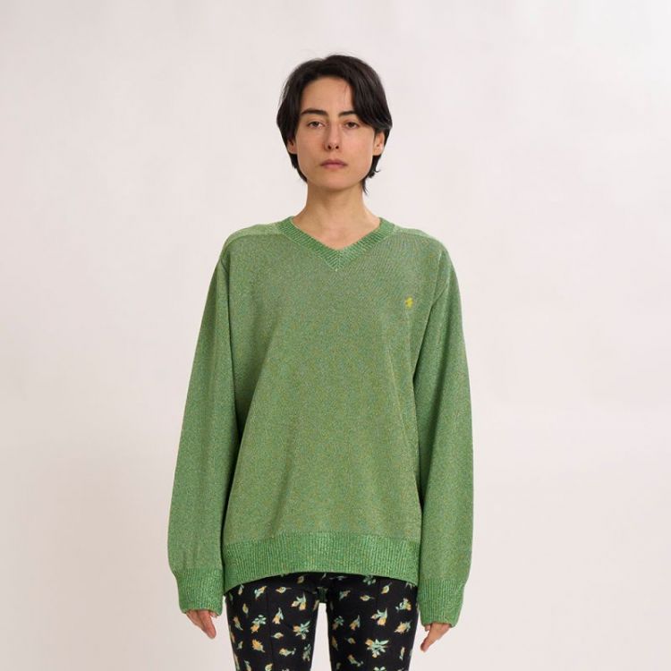V-NECK SWEATER GREEN