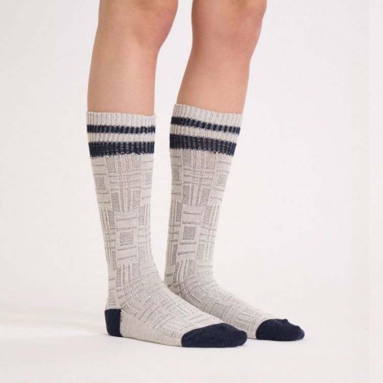 SHORT PLAID SPORT SOCKS WHITE