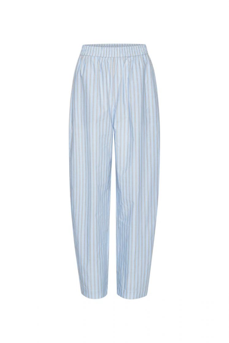 Poplin Tapered Pants - Hydrangea (Bl