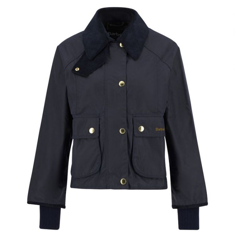 CROPPED BEADNELL WAX JACKET SG51 SAGE/ANCIE