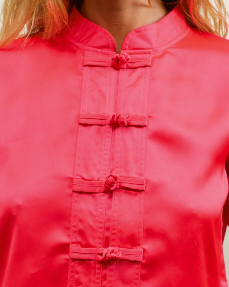 Lotus Top Satin Crêpe 697 poppy red