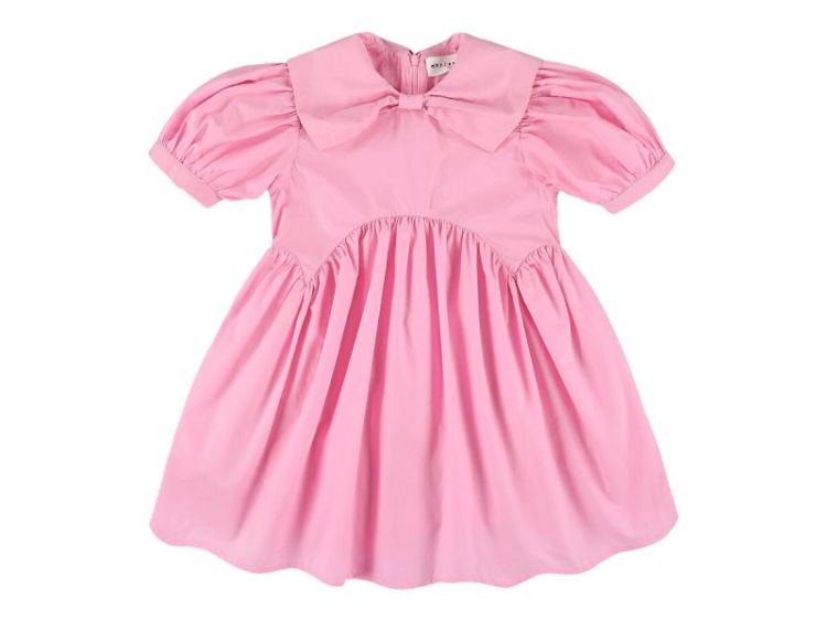 Girlsdress with bow on chest - FROST