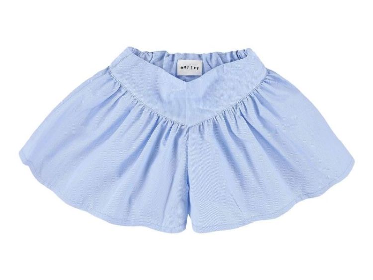 GIRLS SHORT WITH ELASTIC WAIST - BLEU