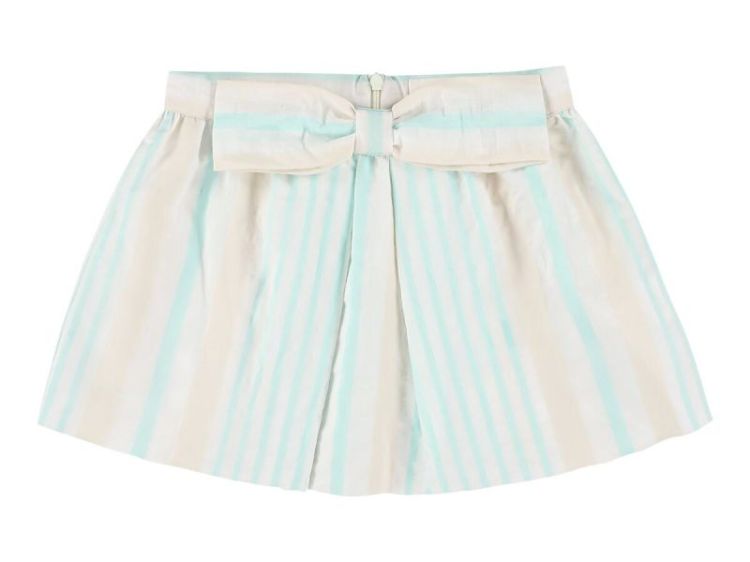 GIRLS SKIRT WITH BOW - MINT