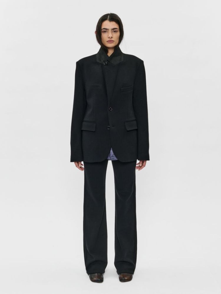 KNIT SPORTING BLAZER - EBONY