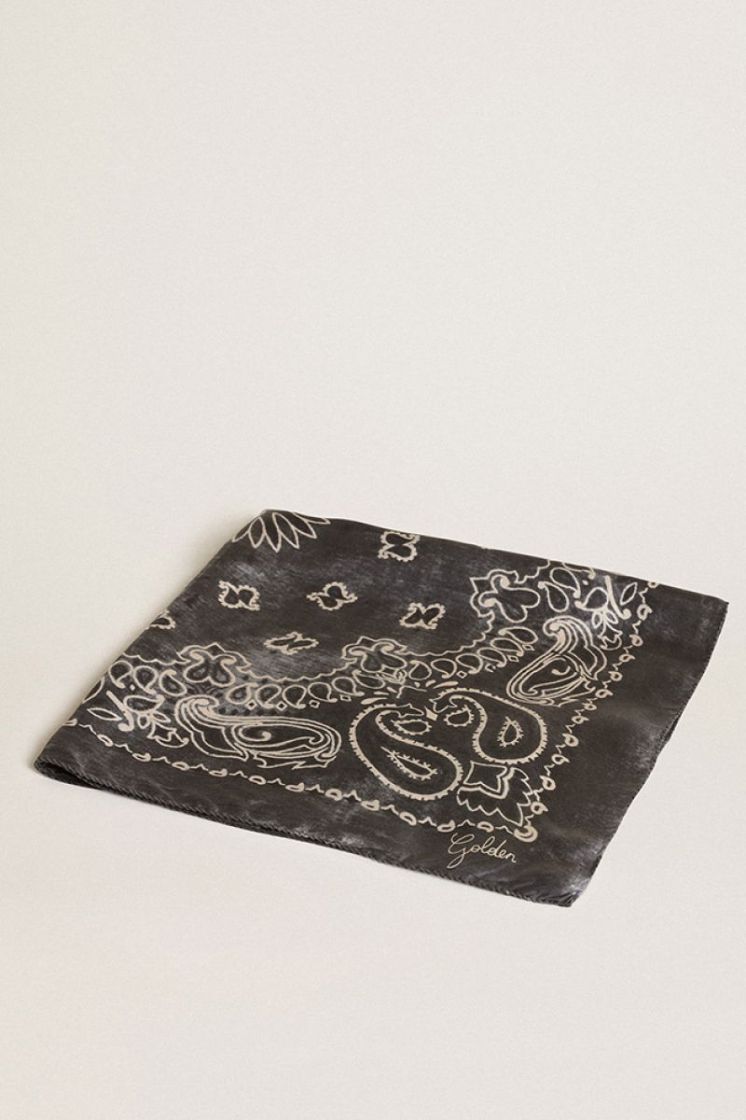 FOULARD PAISLEY - ANTHRACITE