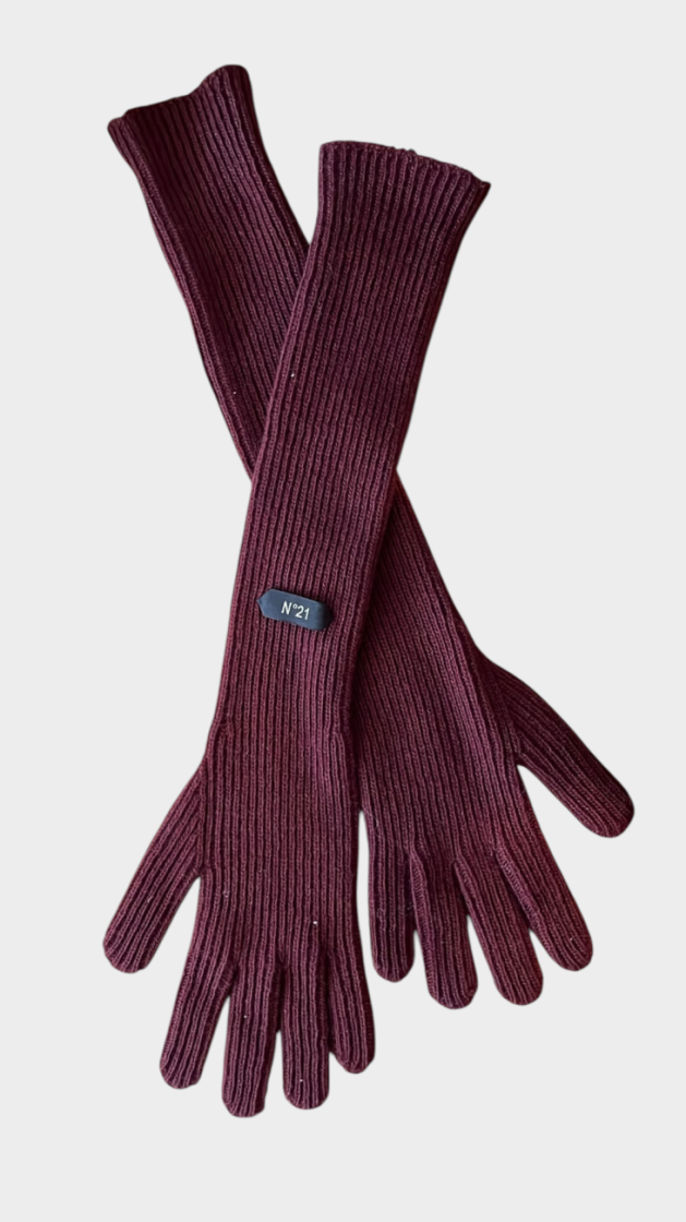 Knitted Gloves 4469 Bordeaux