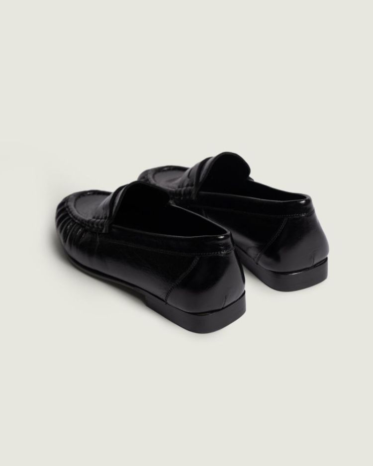 Penny Loafer Wrinkle - Leather 600 Black