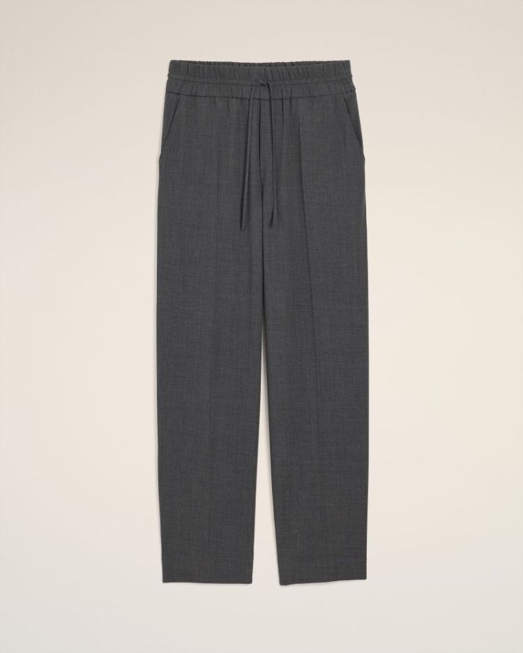 ELASTICATED TROUSERS A189 GRIS CARBO