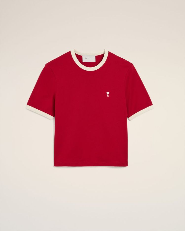 QUOTA - BICOLOR TSHIRT WITH OF A202 ROUGE RUBI