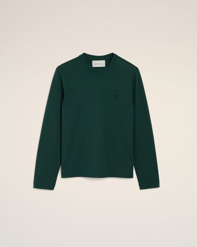 QUOTA - LONGLSEEVES TSHIRT WIT A258 VERT BOUTE