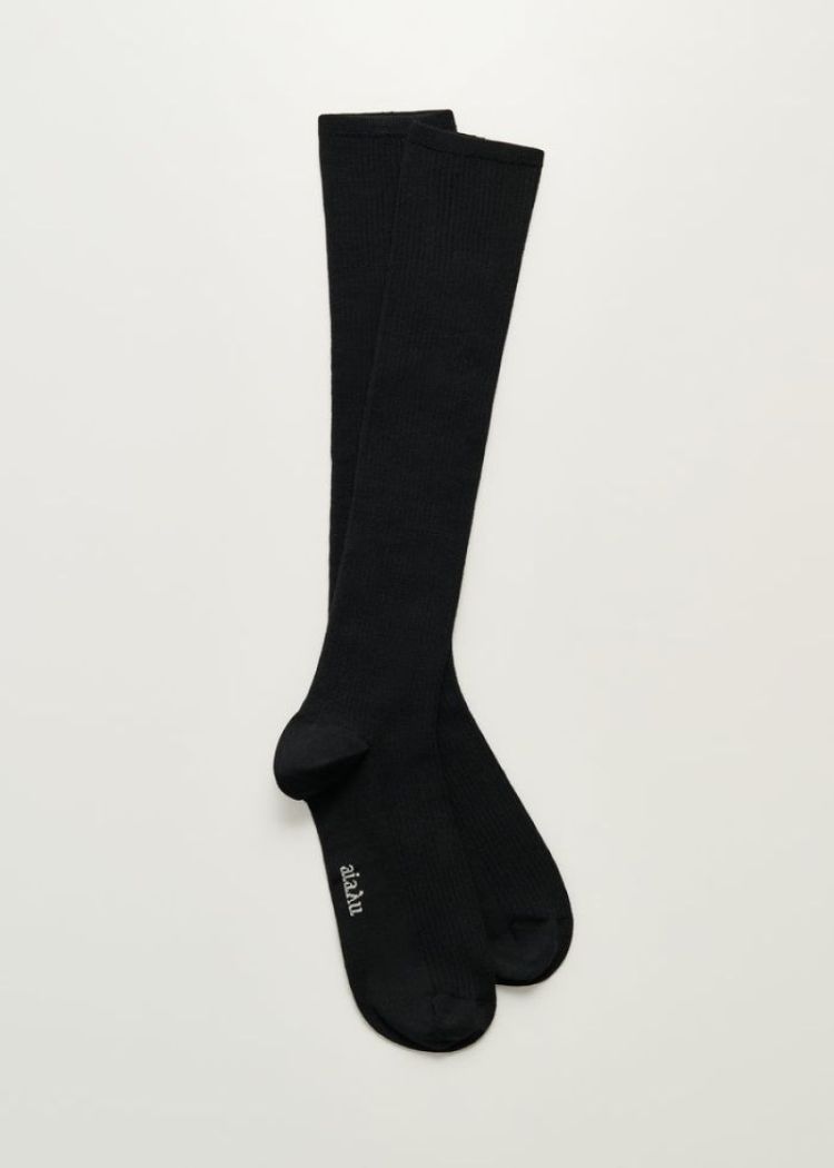 Wool Knee Socks II - Black