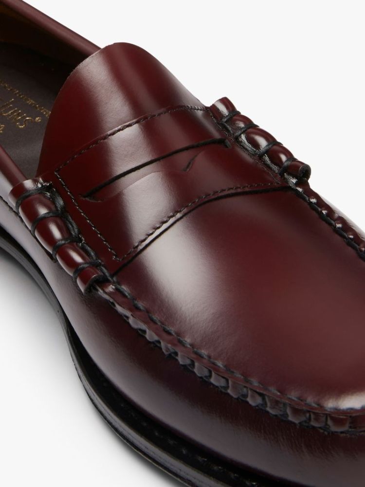 HERITAGE Larson Moc Penny 0NN Wine Lthr