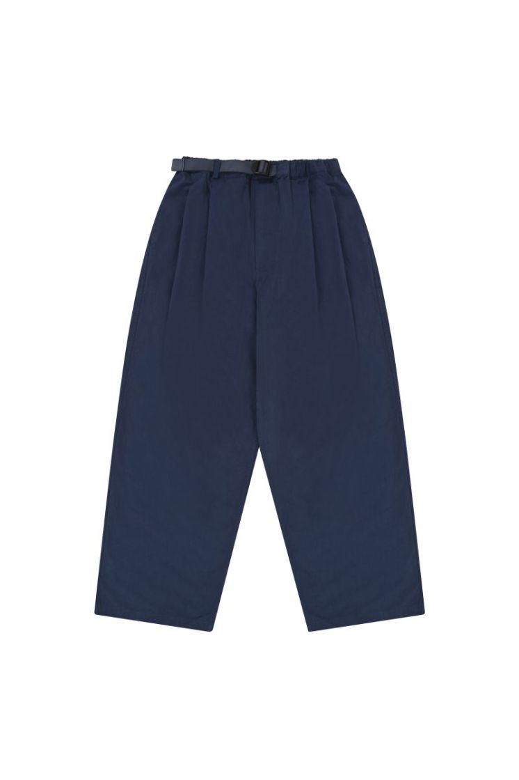 TWO TUCK WIDE PANTS - BLUE