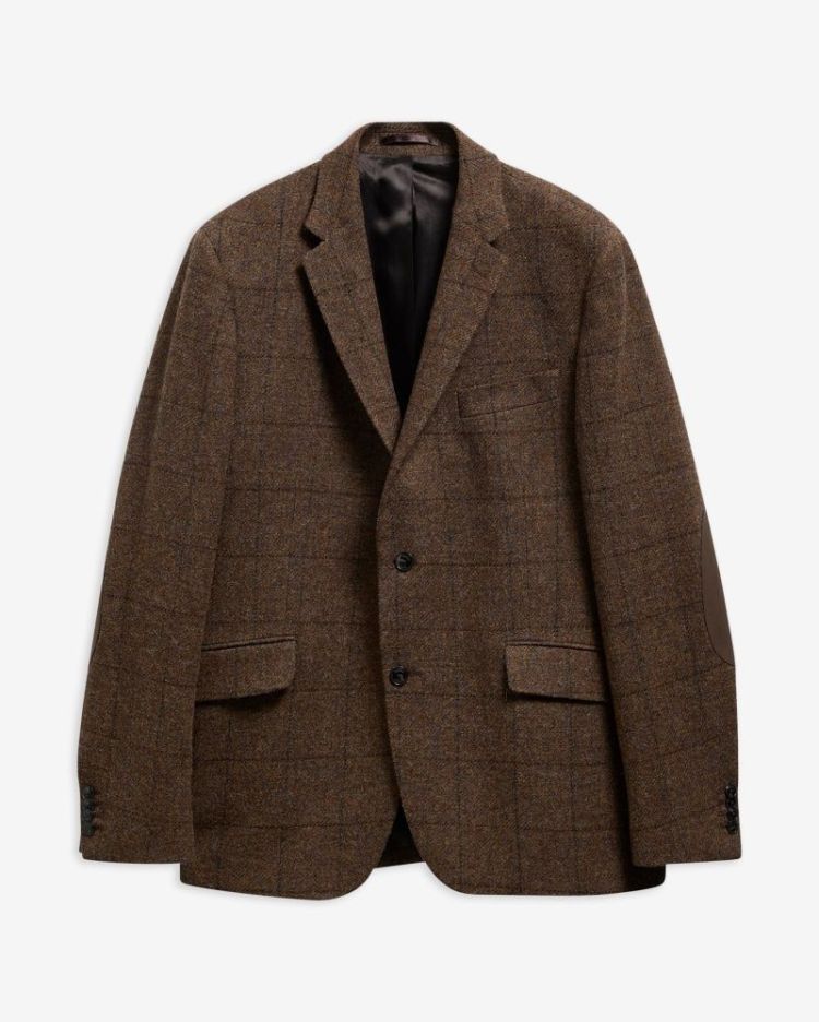 GOSFORTH MOONS CHECKED BLAZER BR71 BROWN