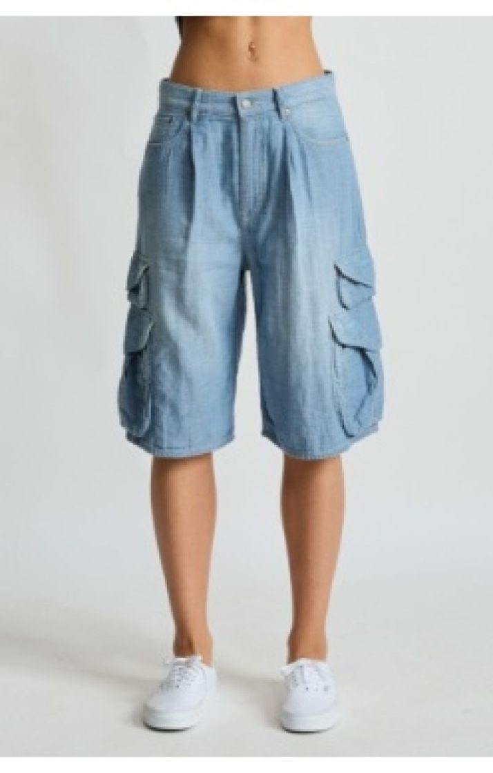 KELBY CARGO SHORT INDIGO CHAMBRAY