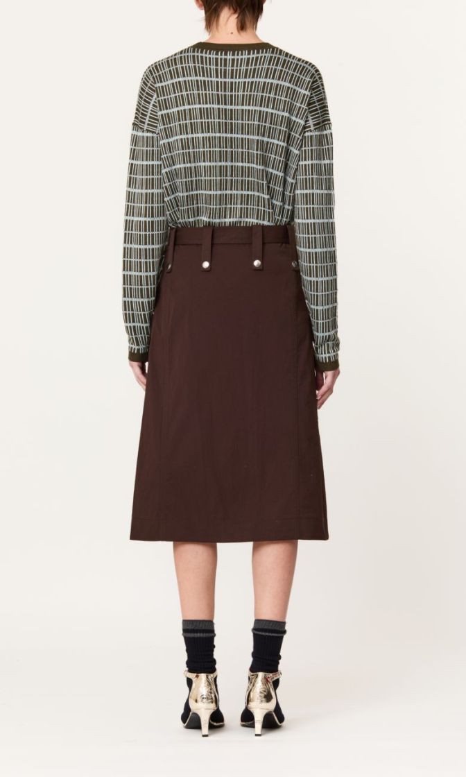 SKIRT 00M88 DARK BROW