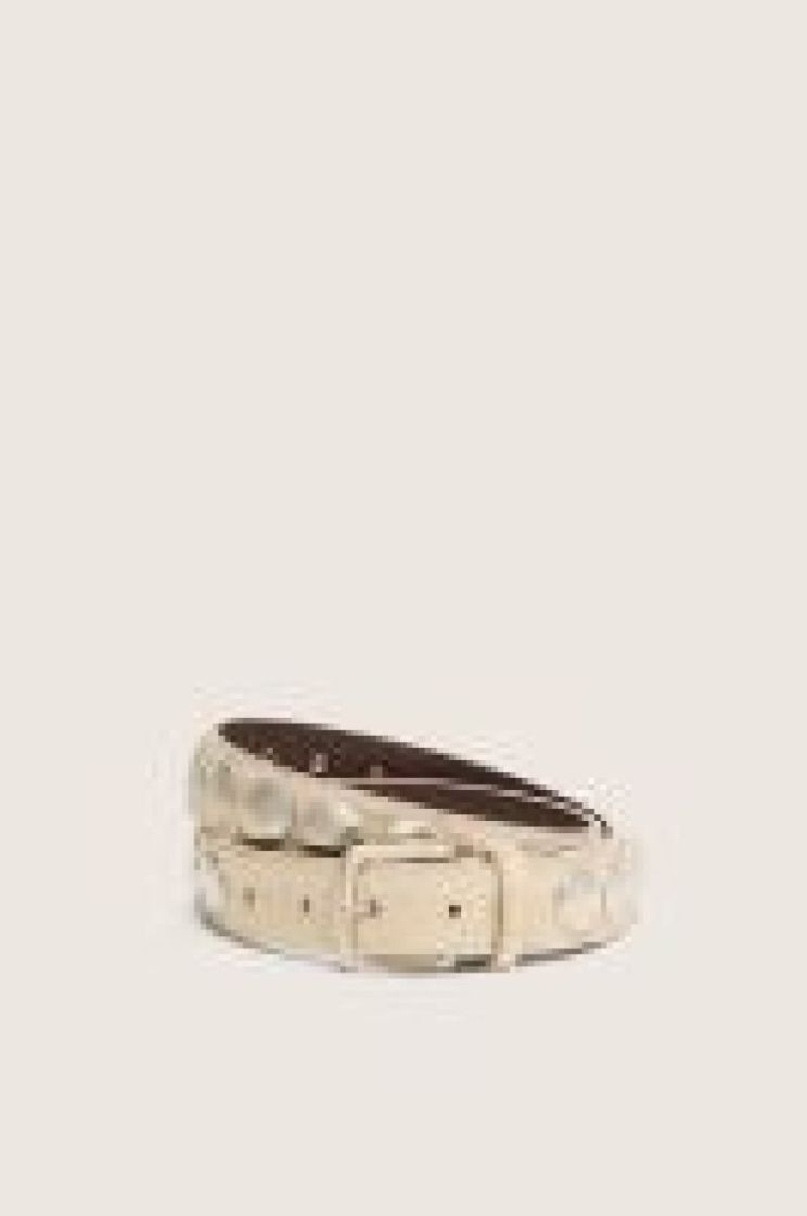 BELT TRINIDAD HORSY AND STUDS 10188 MILK