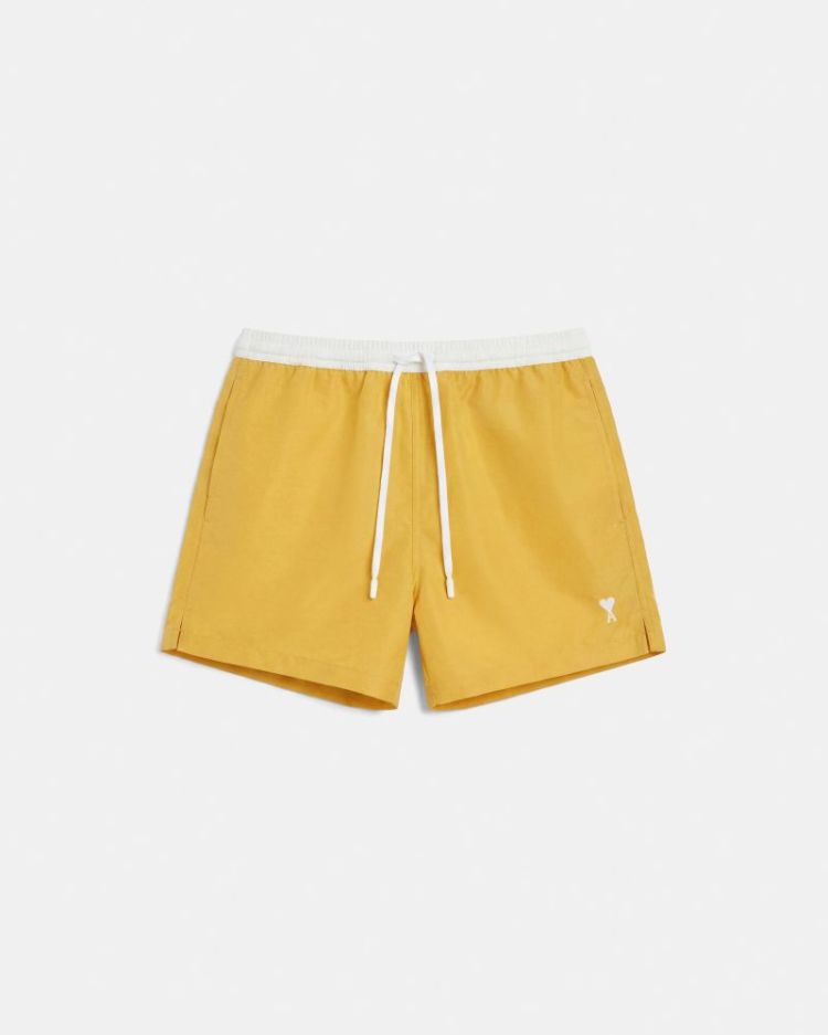 BICOLOR SWIMSUIT A779 OCHER/WHIT